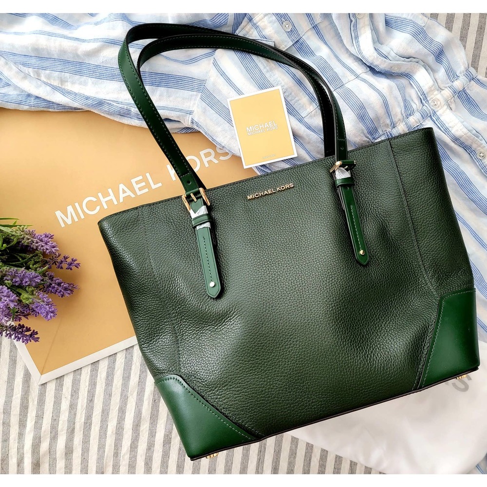 Michael Kors Green Large Tote Bag
